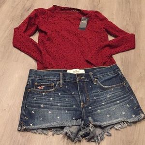 Hollister size 5/27 jean short
